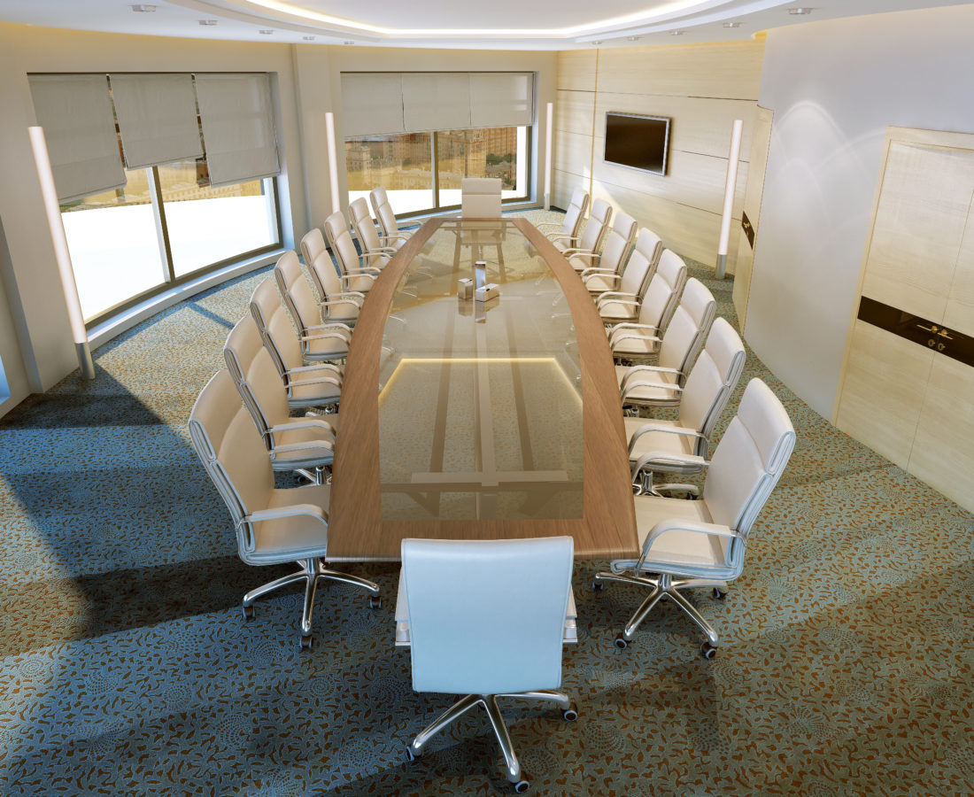 Modern meeting room, 3d images